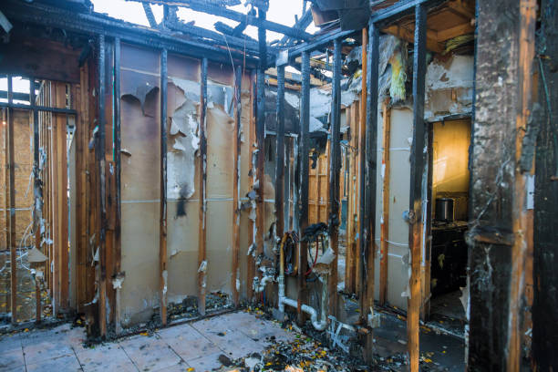 Professional Fire Damage Removal technician working in Clinton, MS